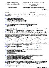 Đề kiểm tra chất lượng học kỳ II môn Vật lý Lớp 11 - Mã đề 106 - Năm học 2018-2019 - Trường THPT Lê Quý Đôn
